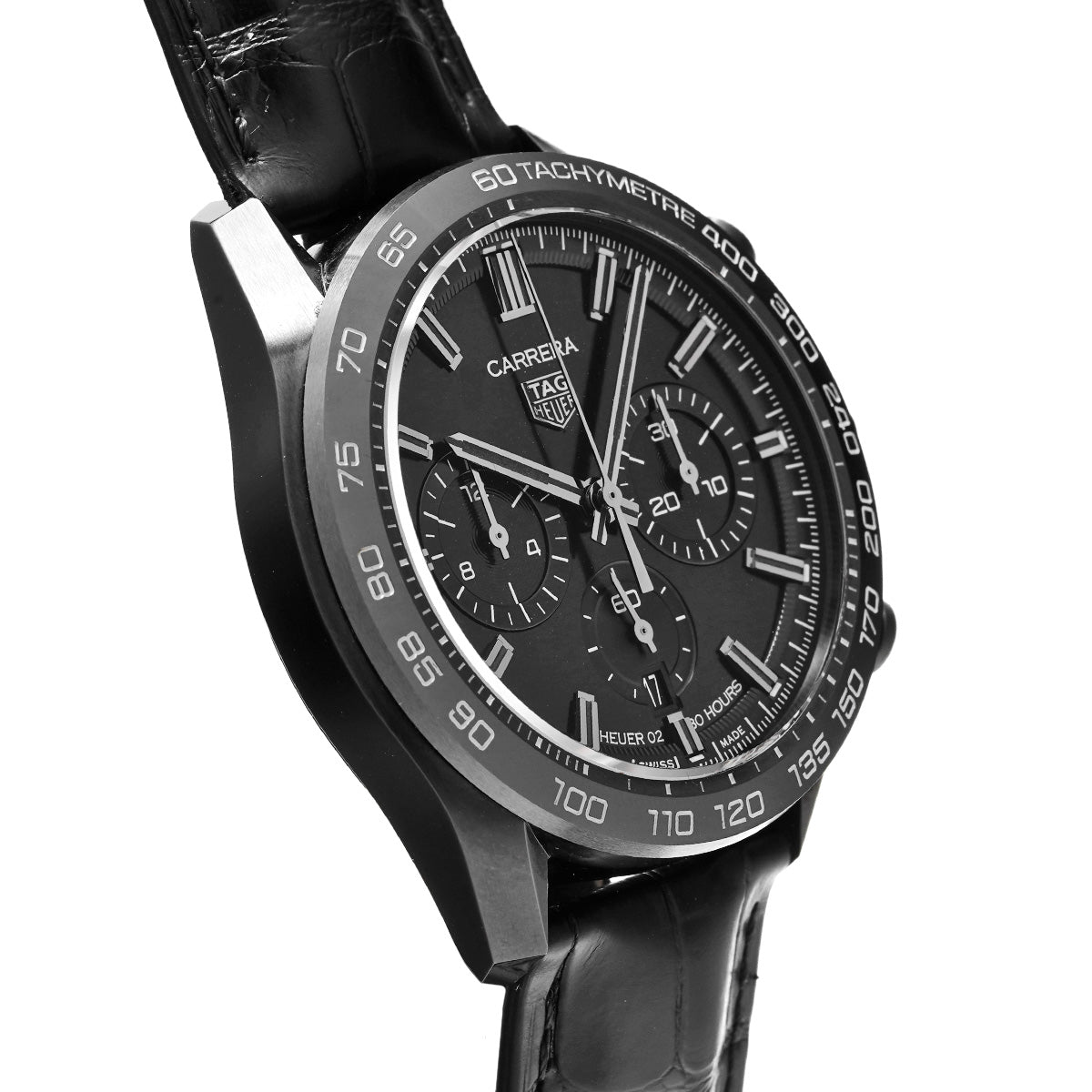 CARRERA Calibre Heuer 02 Japan Black Edition CBN2A1G.FC6501 Black TAG HEUER Men's [Pre-owned].