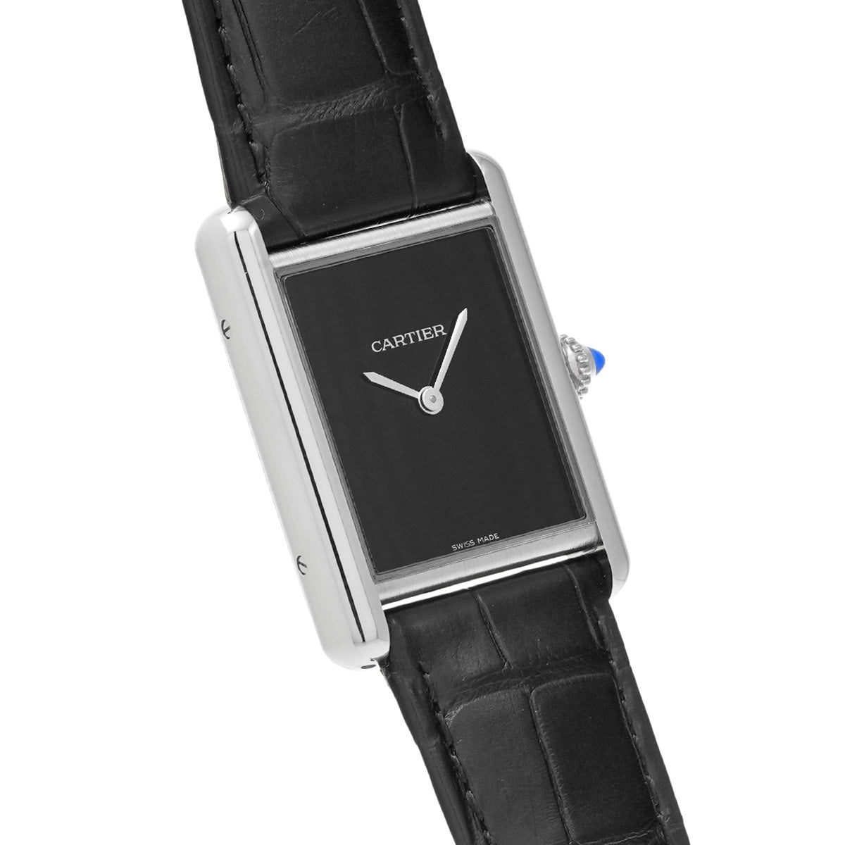 Tank Must de Cartier LM WSTA0072 Black Lacquer CARTIER Men's [Pre-Owned].