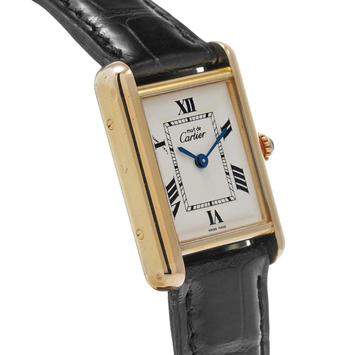 Must Tank LM W1013754 Ivory CARTIER Unisex [Pre-Owned].