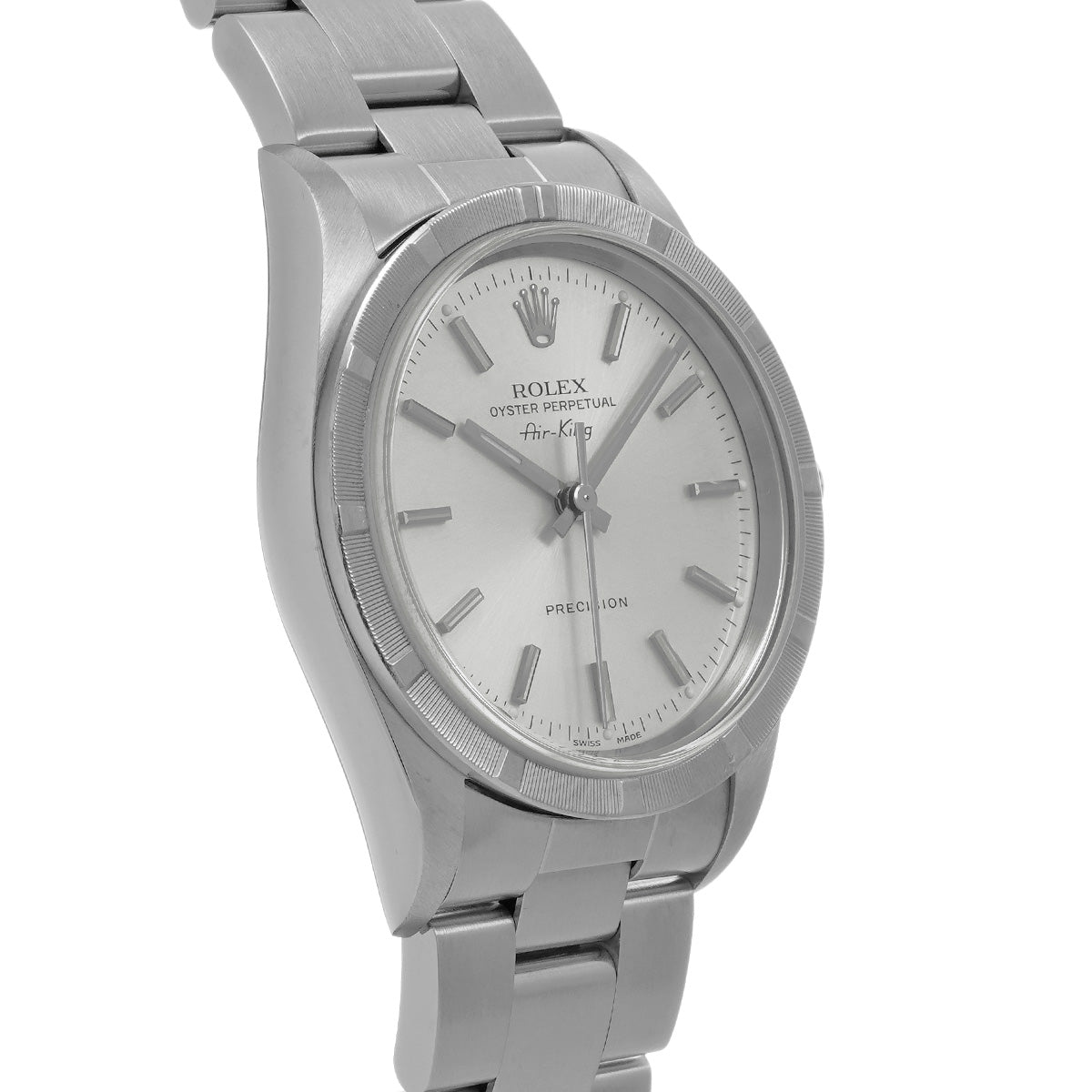 Air-King 14010 A (manufactured circa 1999) Silver ROLEX Men's [Pre-owned].