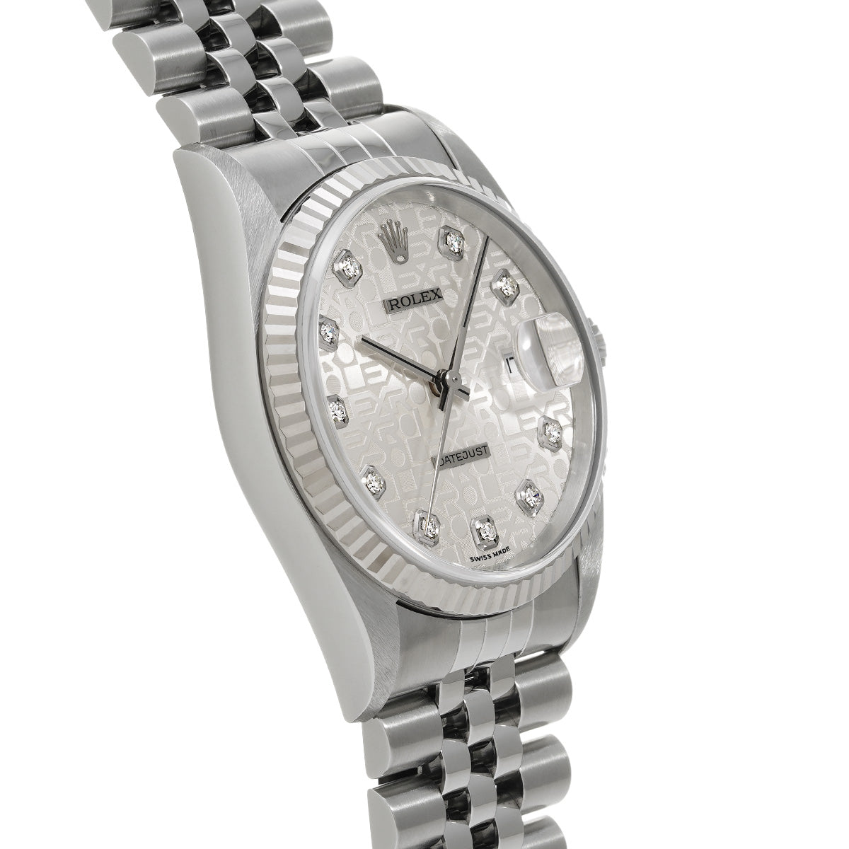 Datejust 16234G P (made around 2000) Silver Computer/Diamond ROLEX Men's [Pre-Owned].