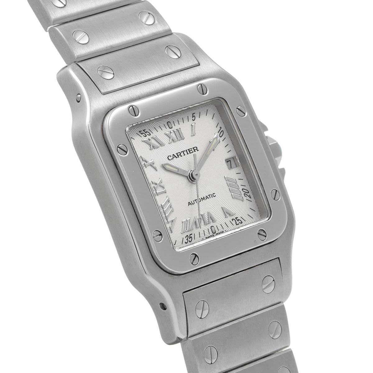 Santos Galve LM W20040D6 Silver CARTIER Men's [Pre-owned]