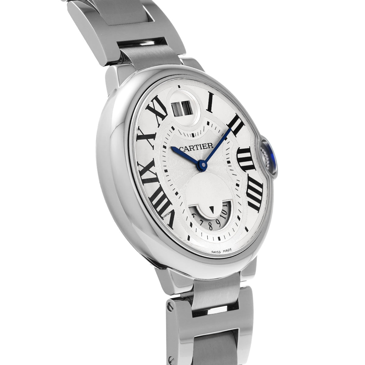 Ballon Bleu de Cartier 2 time zone W6920011 Silver CARTIER Men's [Pre-Owned].