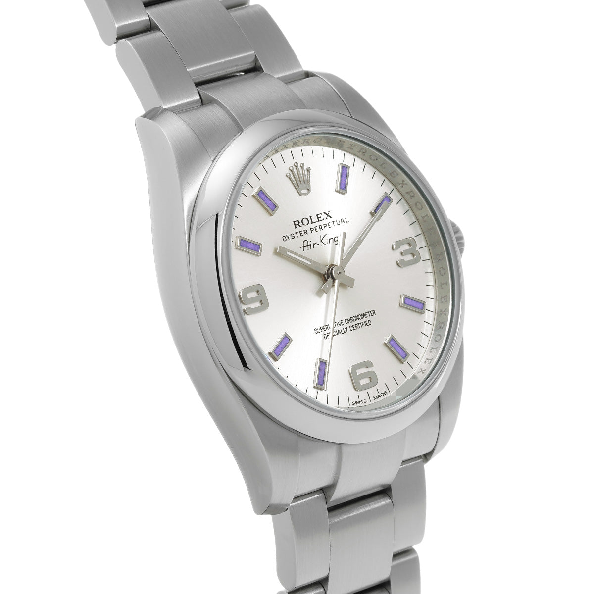 Air-King 114200 Random Serial Silver ROLEX Men's [Pre-owned].