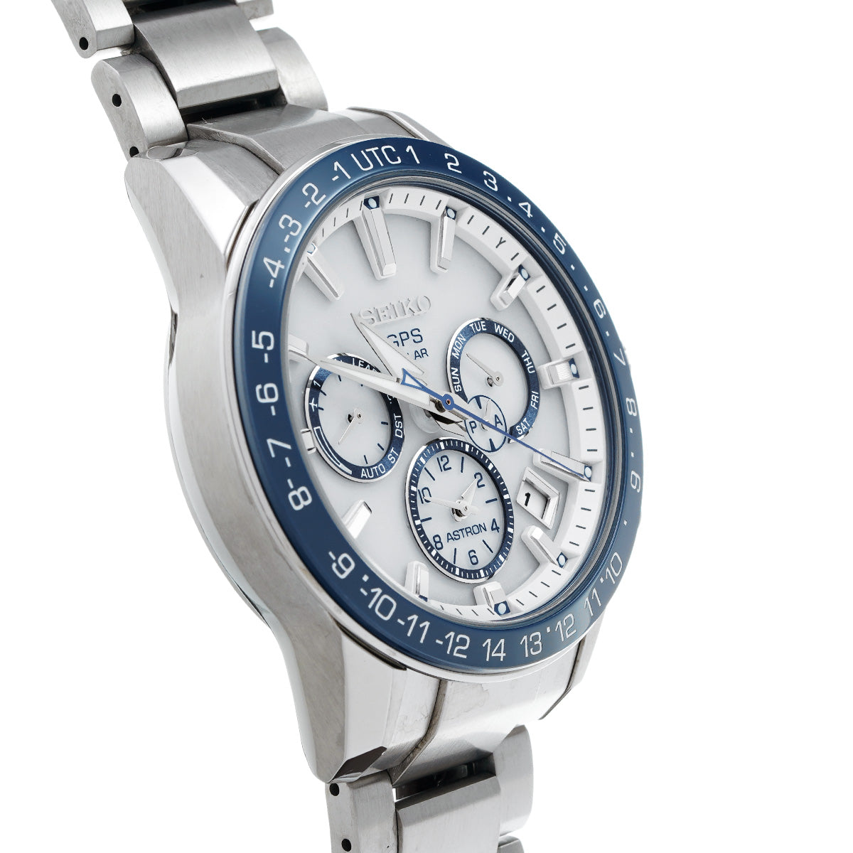 Astron Dual Time SBXC013 White SEIKO Men's [Pre-owned].