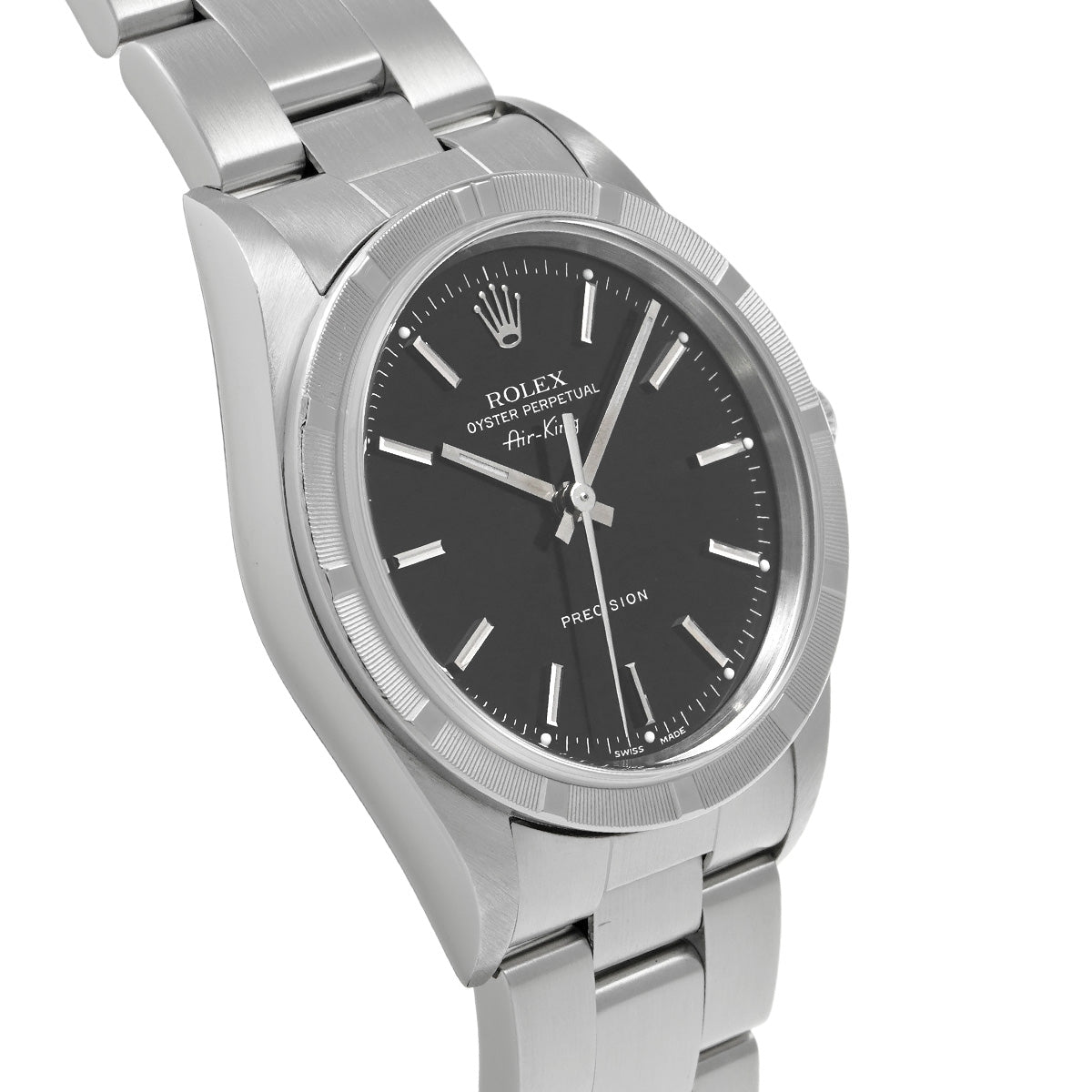 Air-King 14010 P (made around 2000) Black ROLEX Men's [Pre-owned].