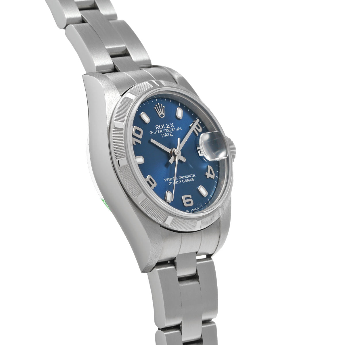 Oyster Perpetual Date 79190 Y No. (manufactured circa 2002) Blue ROLEX Ladies [Pre-Owned].