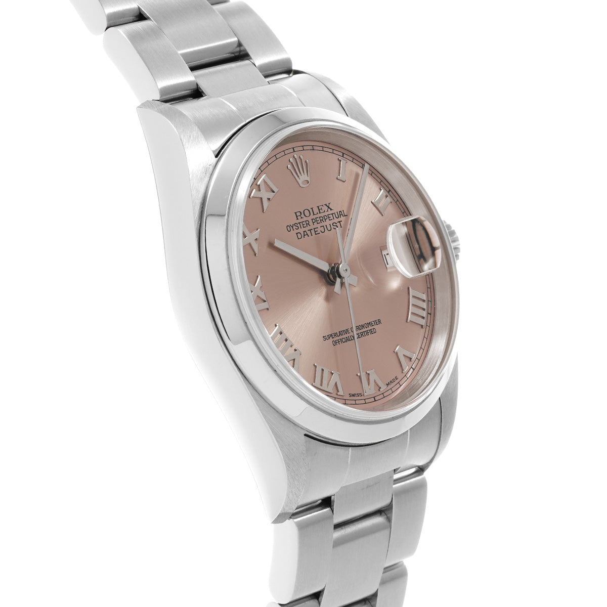 DATE JUST 16200 K (manufactured circa 2002) Pink ROLEX Men's [Pre-Owned].