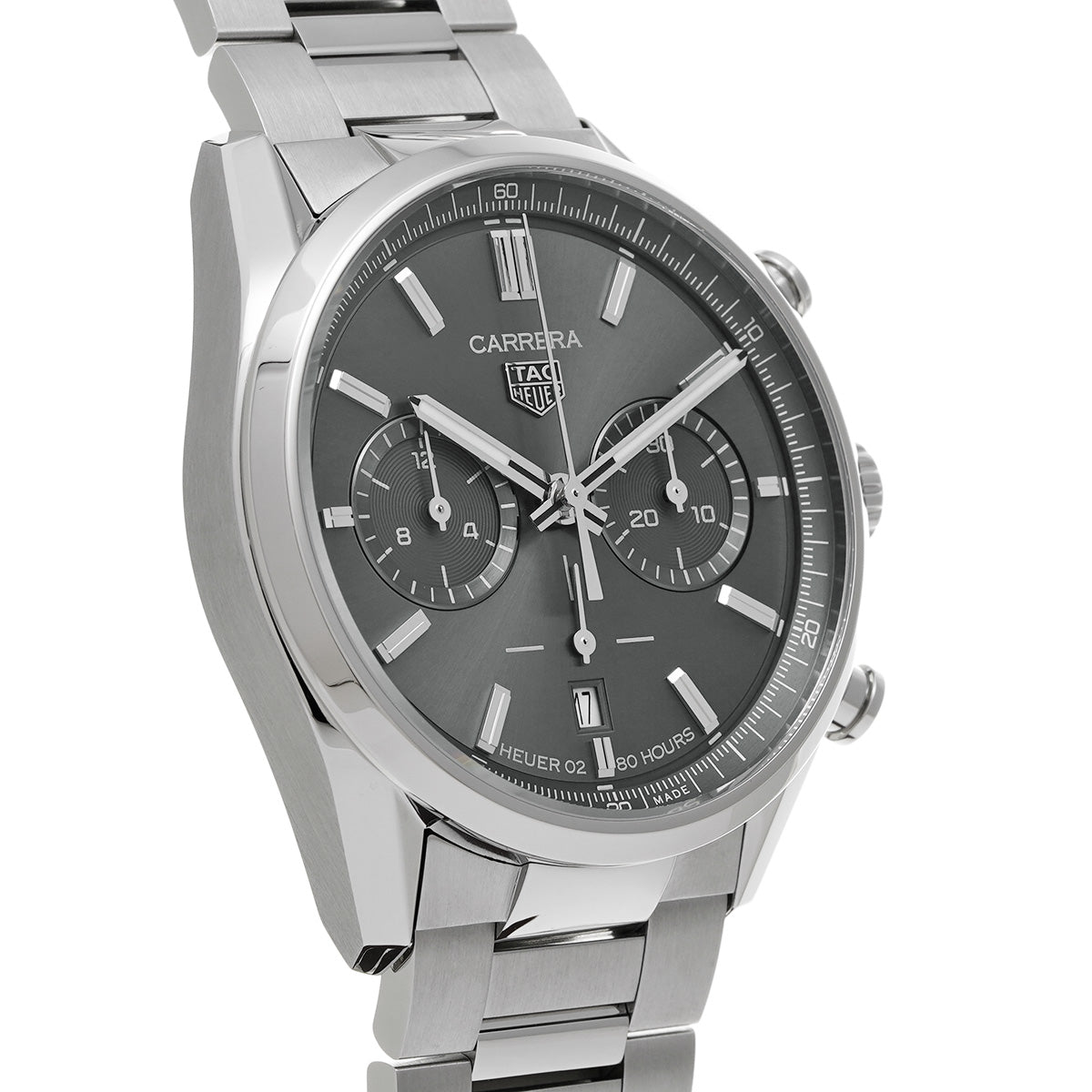 CARRERA Heuer 02 Chronograph Calibre TH20-00 CBN2012.FC6483 Gray TAG HEUER Men's [Pre-Owned]