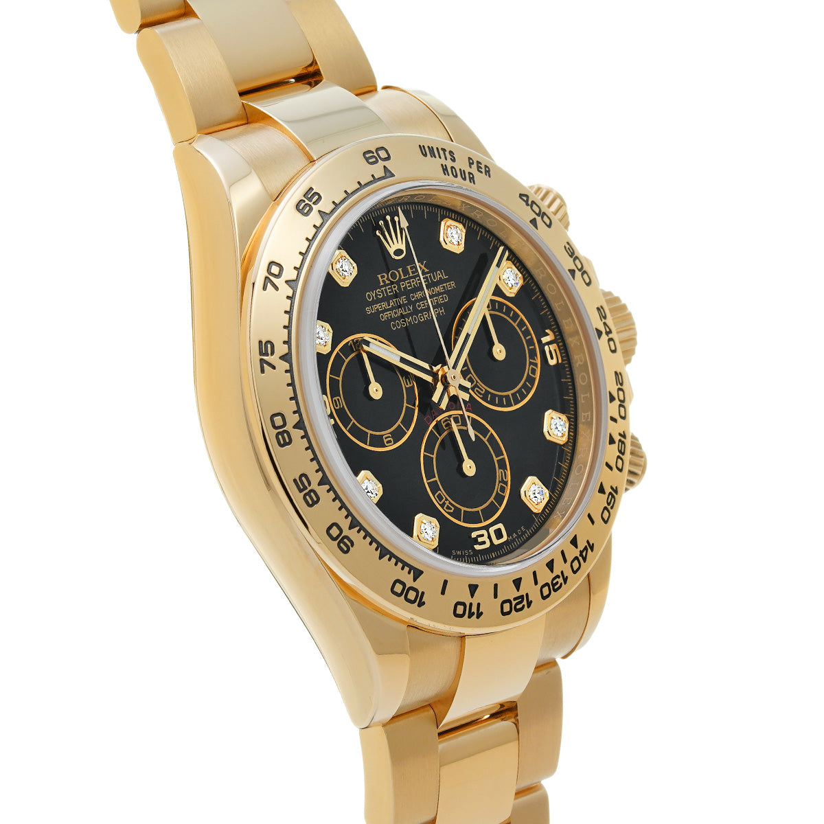 Cosmograph Daytona 116508G Random Serial Black/Diamond ROLEX Men's [Pre-Owned].