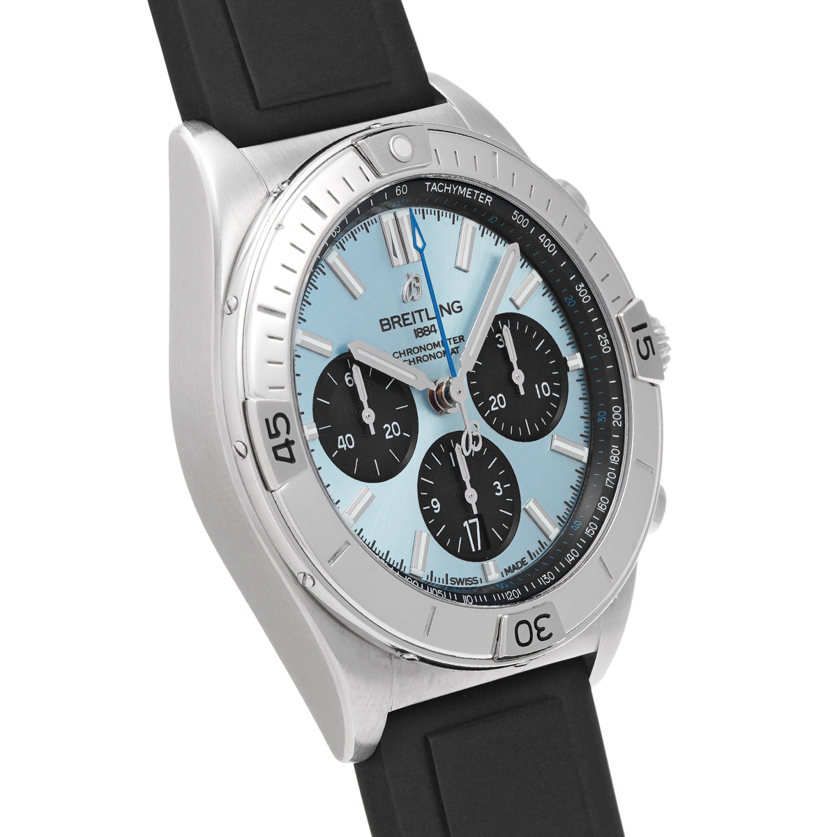 Chronomat B01 42 PB0134101C1S1 Ice Blue/Black BREITLING Men's [Pre-Owned].