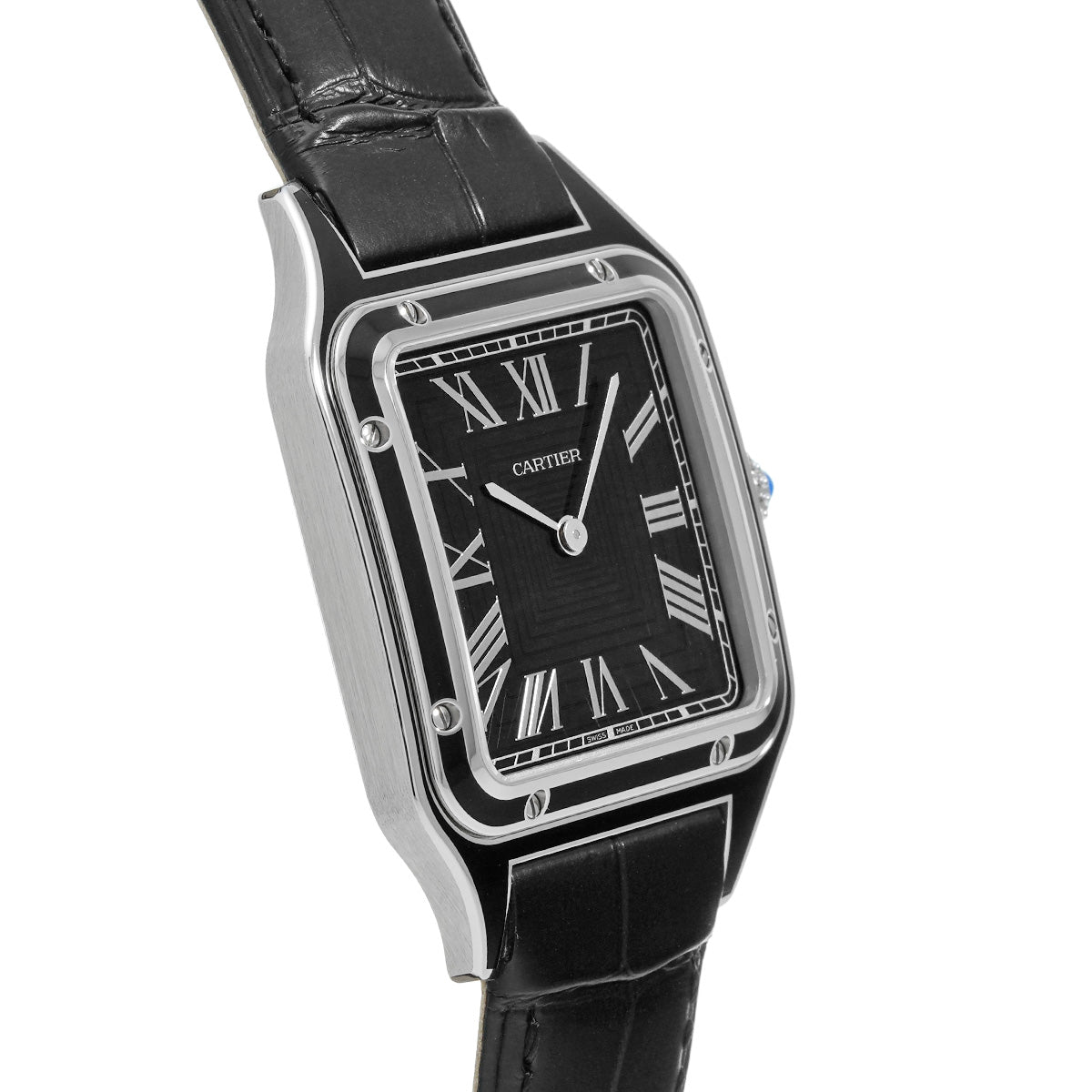 WSSA0046 Santos Dumont LM Black CARTIER Men's [Pre-owned]