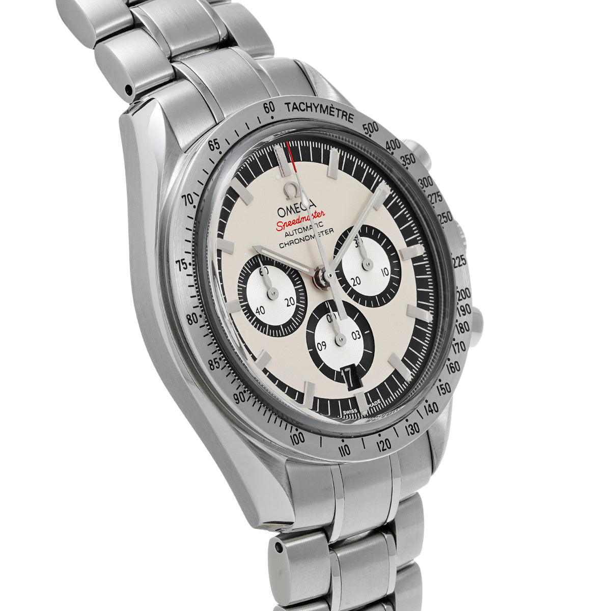 Speedmaster Legend Michael Schumacher 2005 3506.31 White/Silver OMEGA Men's [Pre-Owned]