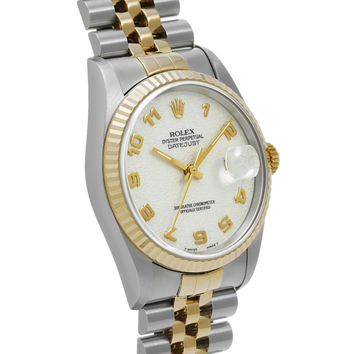 Datejust 16233 S (manufactured circa 1993) Ivory Computer ROLEX Men's [Pre-Owned].