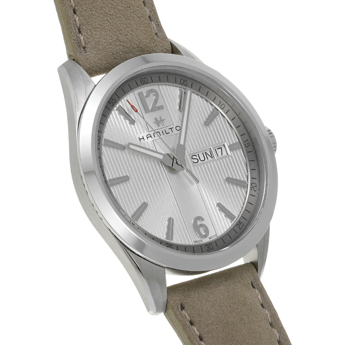 Broadway Day Date Quartz H43311915 Silver HAMILTON Men's [Pre-Owned].