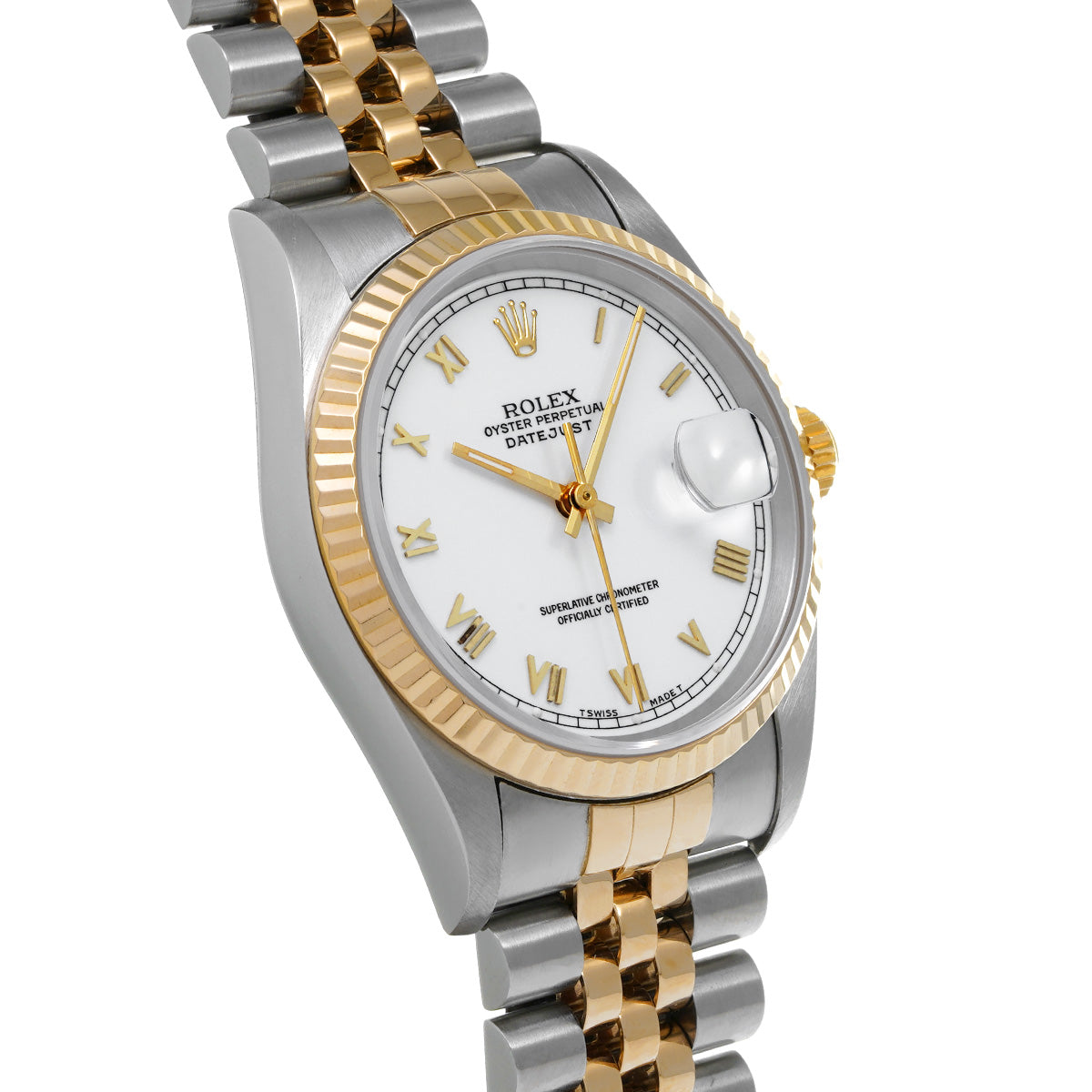 DATE JUST 16233 S (made around 1994) White ROLEX Men's [Pre-Owned].