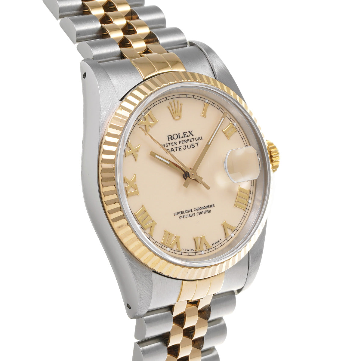 Datejust 16233 R (manufactured circa 1988) Ivory ROLEX Men's [Pre-Owned].