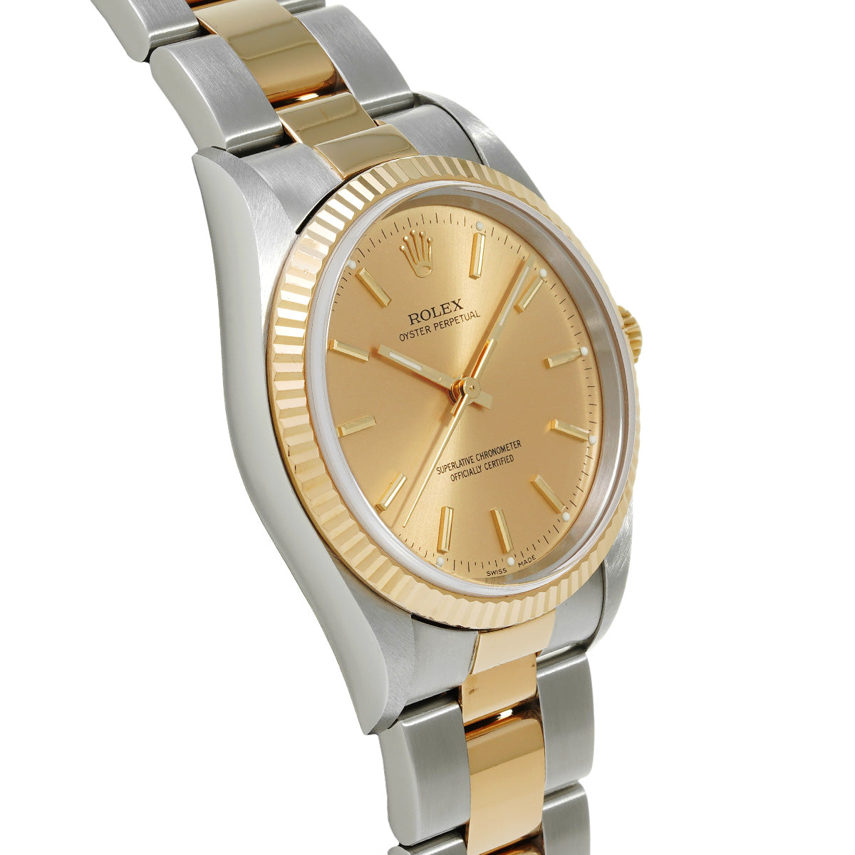 Oyster Perpetual 34 14233M P (made around 2000) Champagne ROLEX Men's [Pre-Owned].