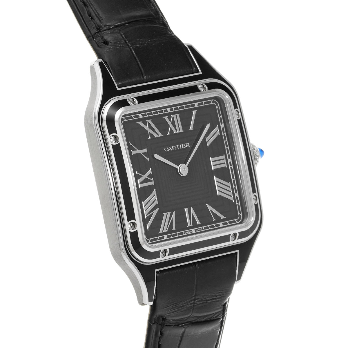 Santos Dumont LM WSSA0046 Black CARTIER Men's [Pre-owned]