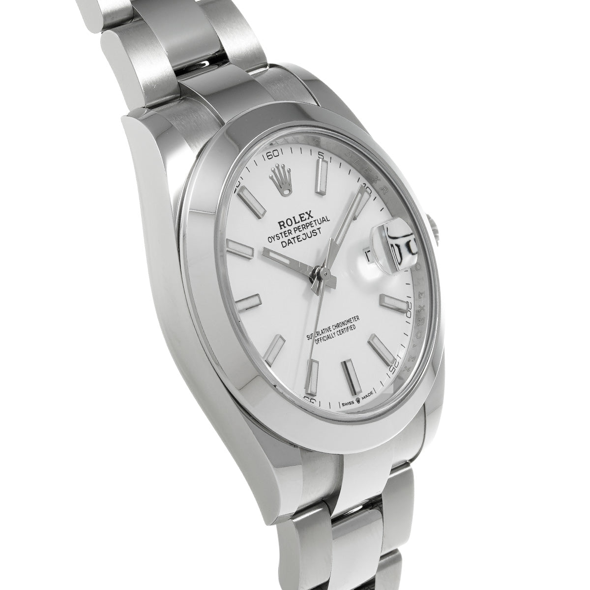 DATE JUST 41 126300 Random Serial White ROLEX Men's [Pre-owned].