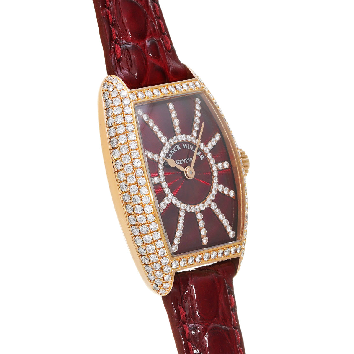 Tonneau Curvex 1750S6PMCD Red/Diamond FRANCK MULLER Men's [Pre-Owned].