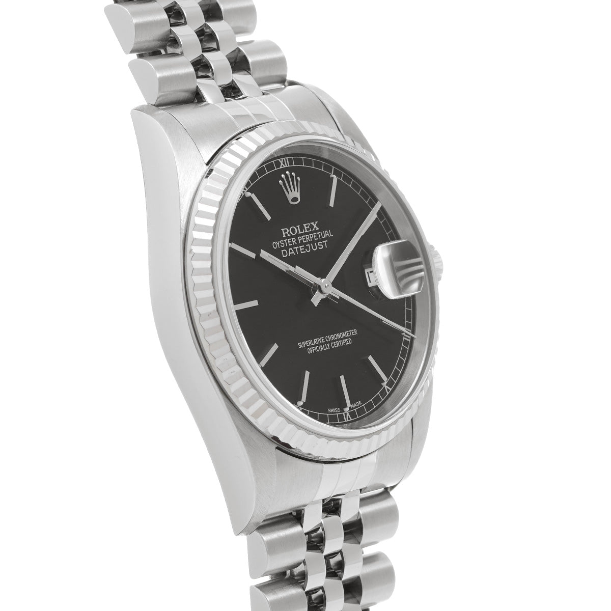 DATE JUST 16234 F (made around 2004) Black ROLEX Men's [Pre-Owned].