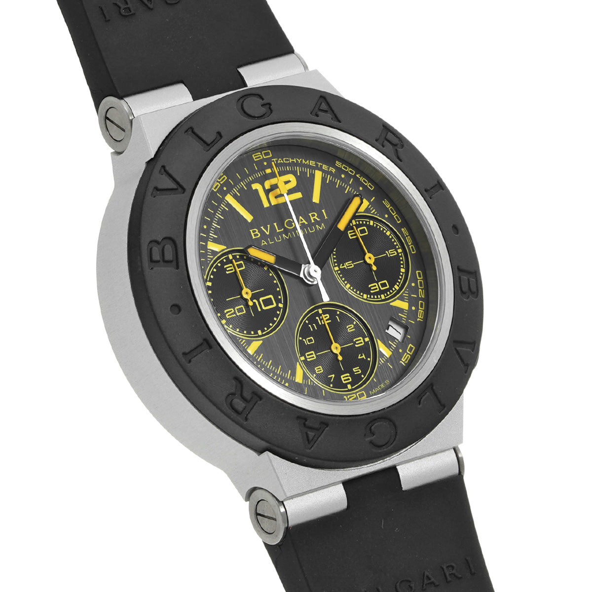 Aluminium Gran Turismo 103893 Gray BVLGARI Men's [Pre-owned].
