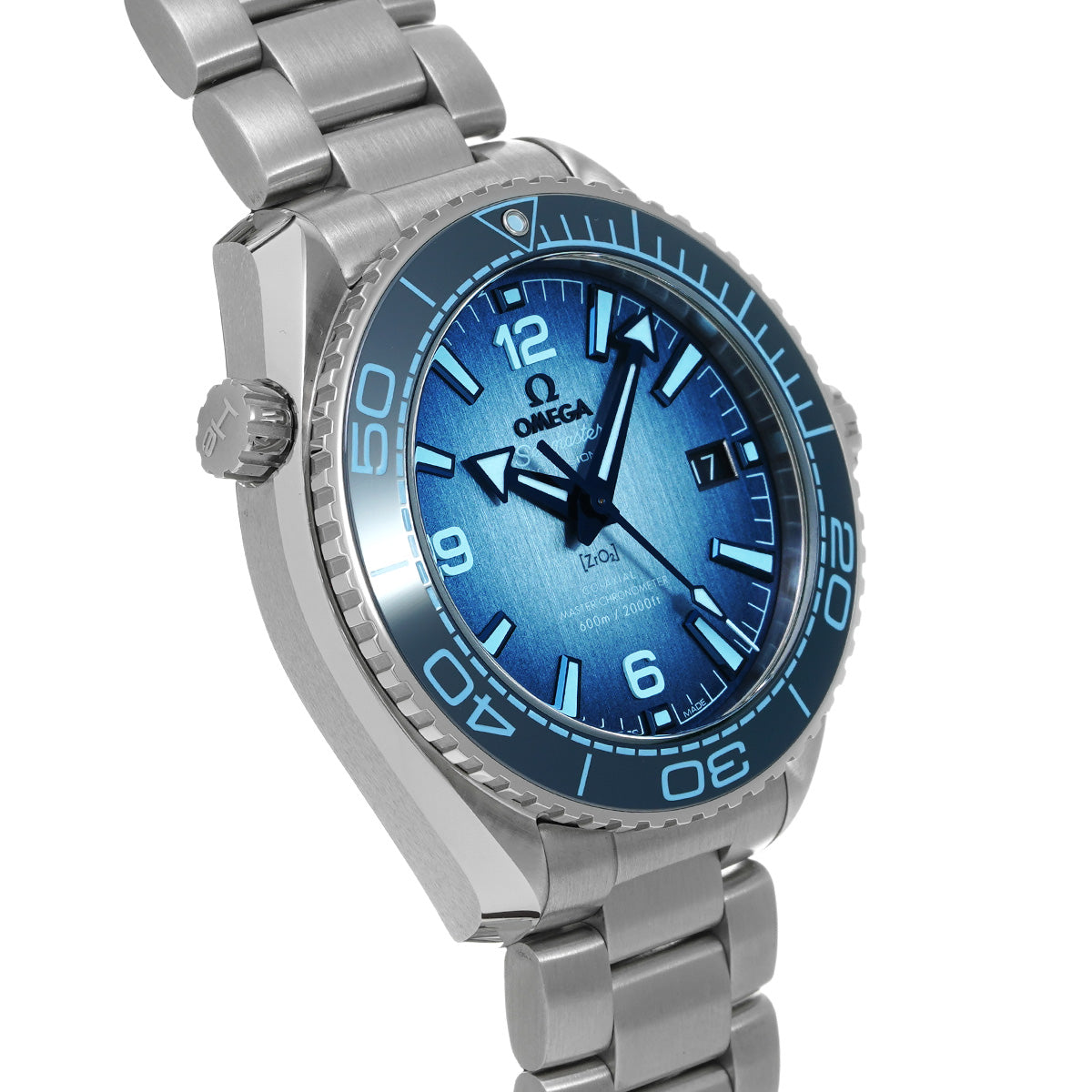 Seamaster 600 Planet Ocean Co-Axial Master Chronometer 215.30.40.20.03.002 Blue OMEGA Men's [Pre-Owned].