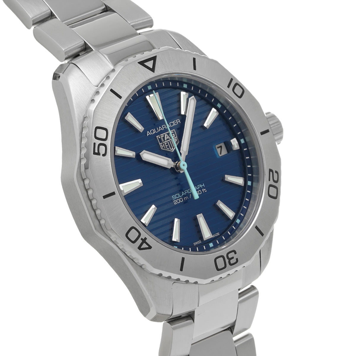 Aquaracer Professional 200 Solar Graph WBP1113.BA0000 Blue TAG HEUER Men's [Pre-Owned]