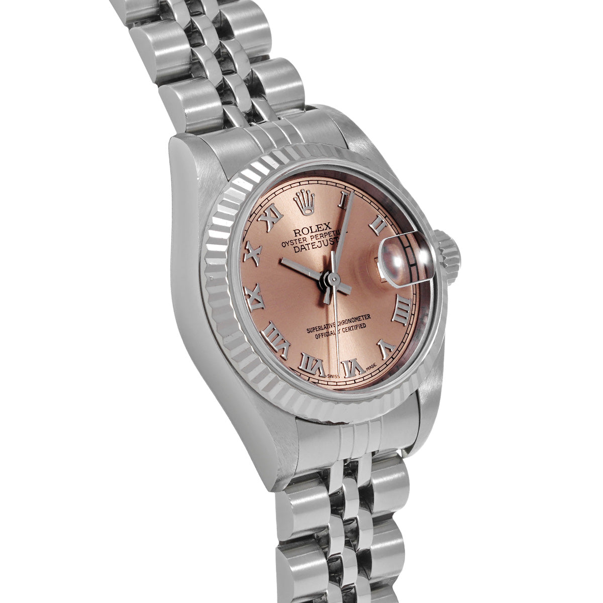 DATE JUST 69174 T (manufactured circa 1996) Pink ROLEX Ladies [Pre-Owned].