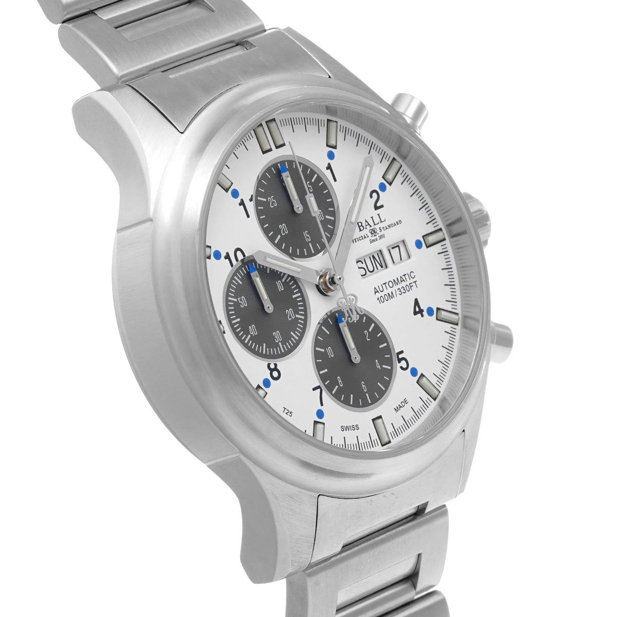 Storkman CM1090C-SJ-WH1BE White/Gray BALLWATCH Men's [Pre-owned].