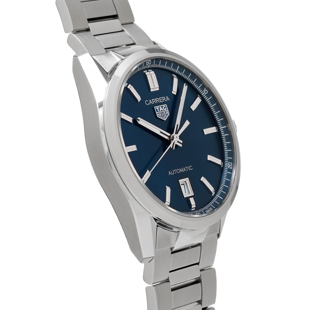 CARRERA Calibre 5 Date WBN2112.BA0639 Blue TAG HEUER Men's [Pre-Owned].