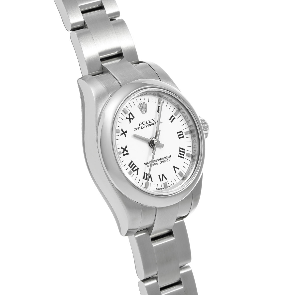 Oyster Perpetual 26 176200 M (manufactured circa 2007) White ROLEX Ladies [Pre-Owned].