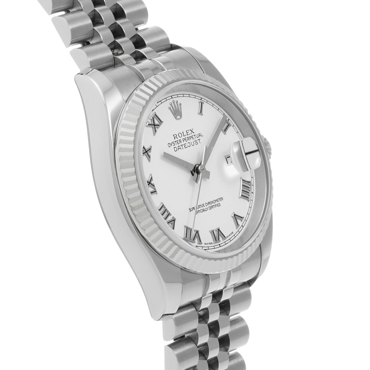 DATE JUST 116234 D (manufactured circa 2005) White ROLEX Men's [Pre-Owned].