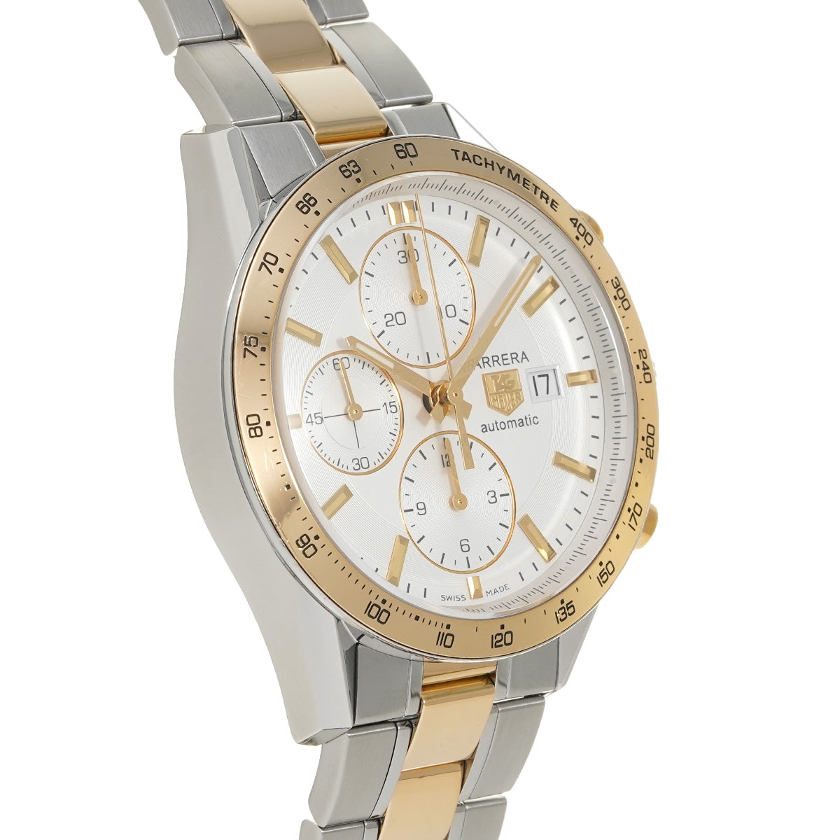 CV2050.BD0789 CARRERA Calibre 16 Chronograph White TAG HEUER Men's [Pre-Owned].