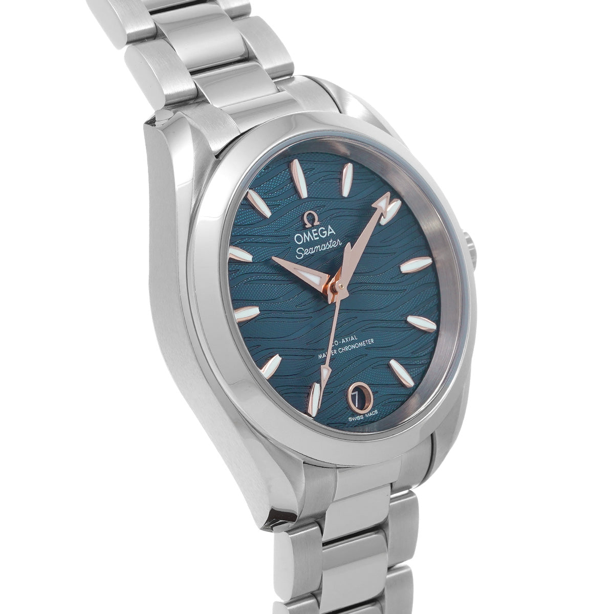 Seamaster Aqua Terra Co-Axial Master Chronometer 220.10.34.20.03.001 Blue OMEGA Ladies [New]