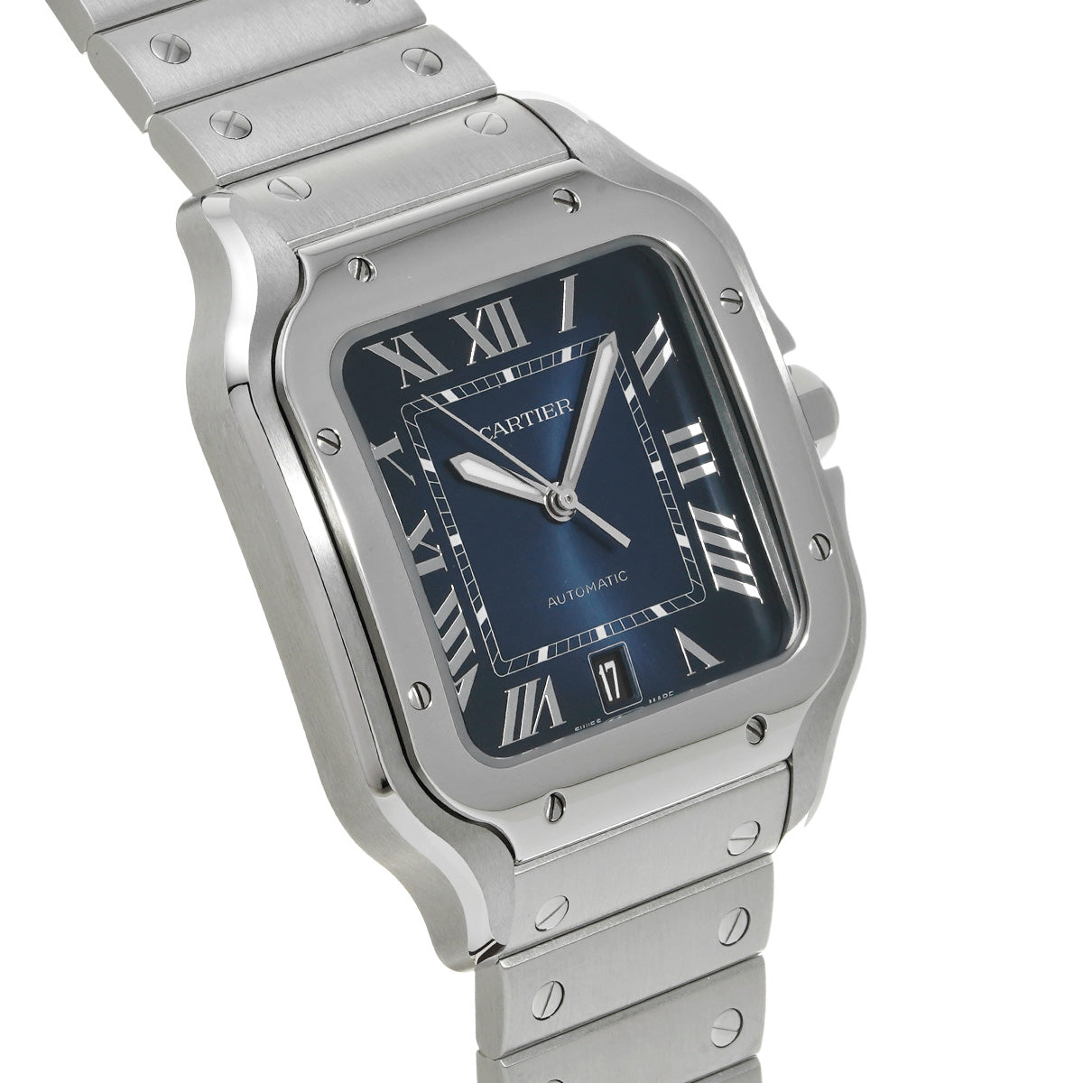Santos de Cartier LM WSSA0030 Blue Gradation CARTIER Men's [Pre-Owned].