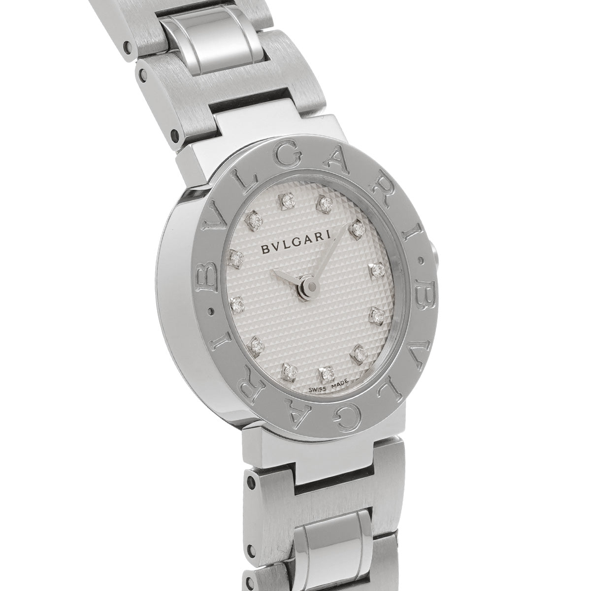 Bulgari Bulgari BB23SS Ivory/Diamond BVLGARI Ladies [Pre-owned].