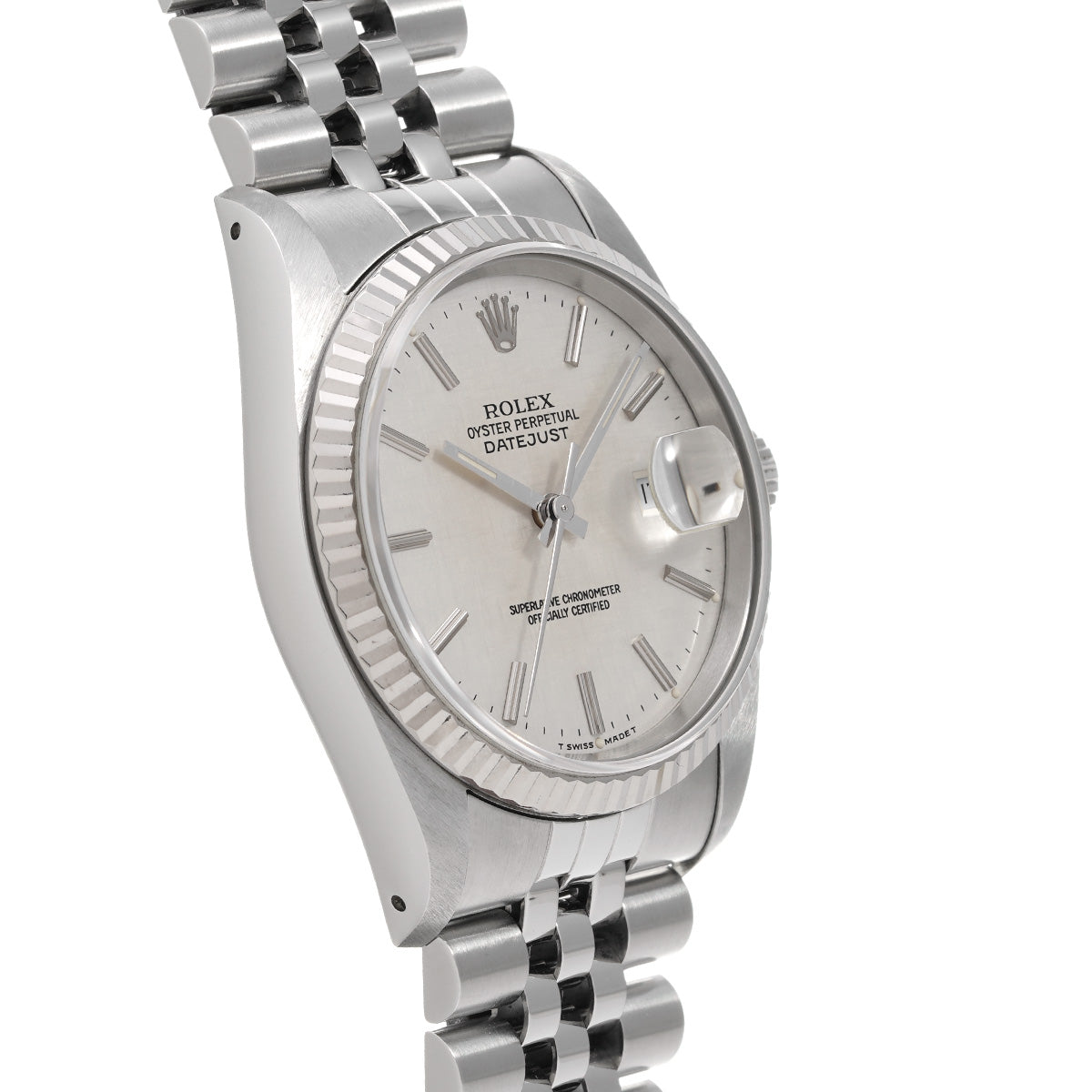 Datejust 16234 E (manufactured circa 1990) Silver Mosaic ROLEX Men's [Pre-Owned].