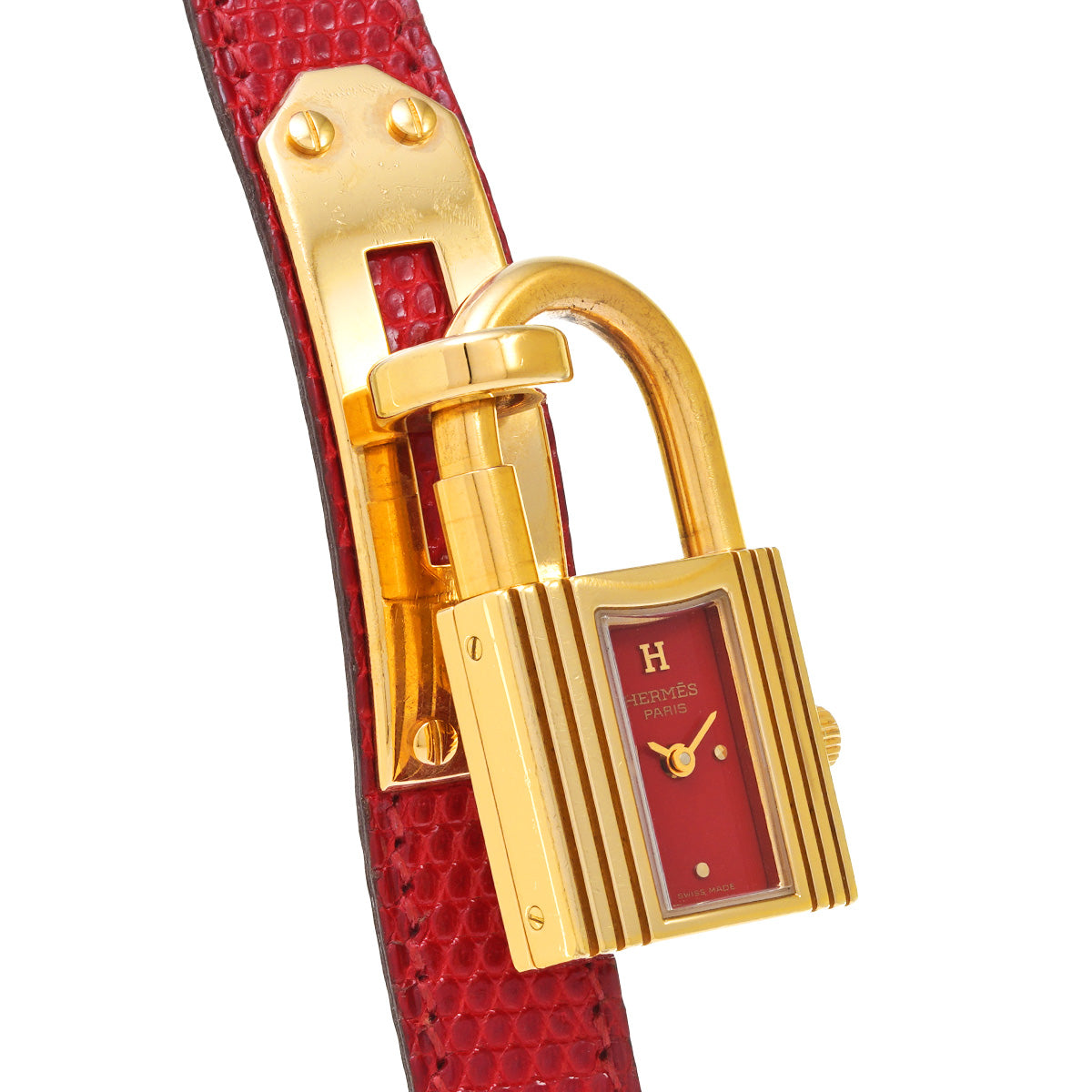 Kelly watch KE1.201 Red HERMES Ladies [Pre-owned].