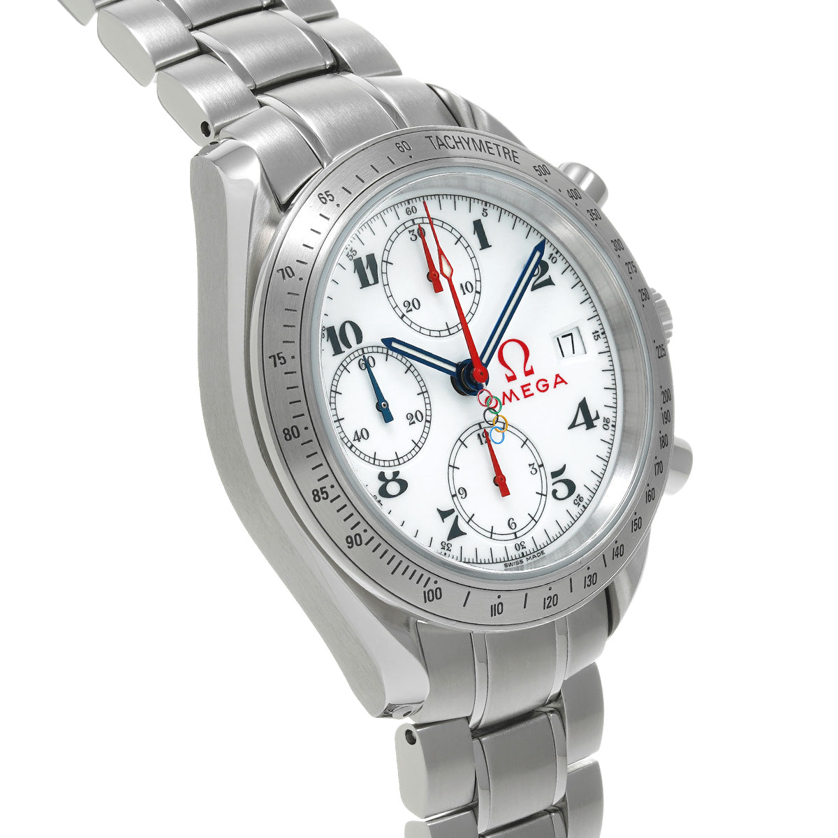 Speedmaster Date Olympic Collection 323.10.40.40.04.001 White OMEGA Men's [Pre-owned].