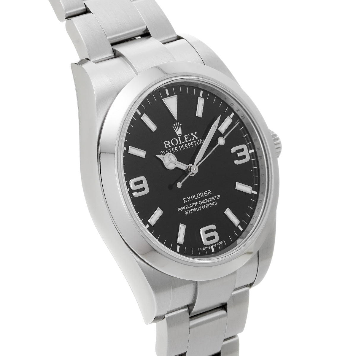 Explorer 214270 G (manufactured circa 2011) Black ROLEX Men's [Pre-Owned].