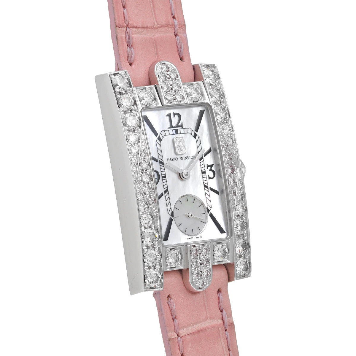Avenue Aurora AVEQHM21WW185 White MOP HARRY WINSTON Women's [Pre-owned].