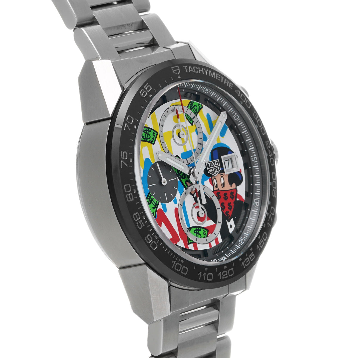 Carrera Calibre Heuer 01 Alec Monopoly Special Edition CAR201AA.BA0714 White TAG HEUER Men's [Pre-Owned].