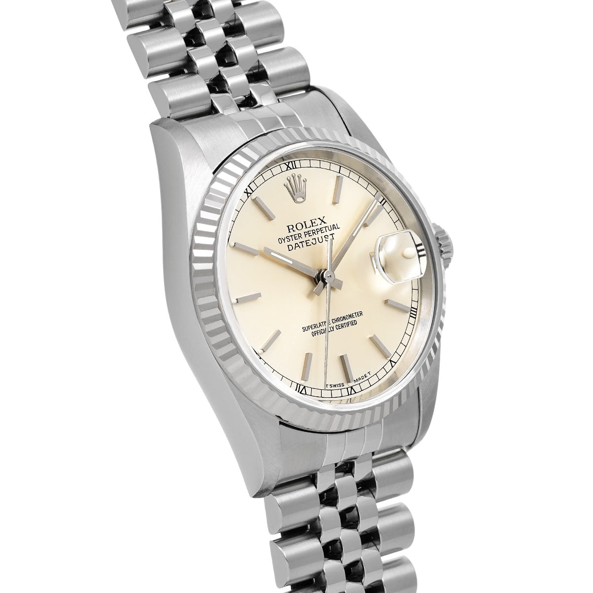 Datejust 16234 W (made around 1995) Silver ROLEX Men's [Pre-owned].