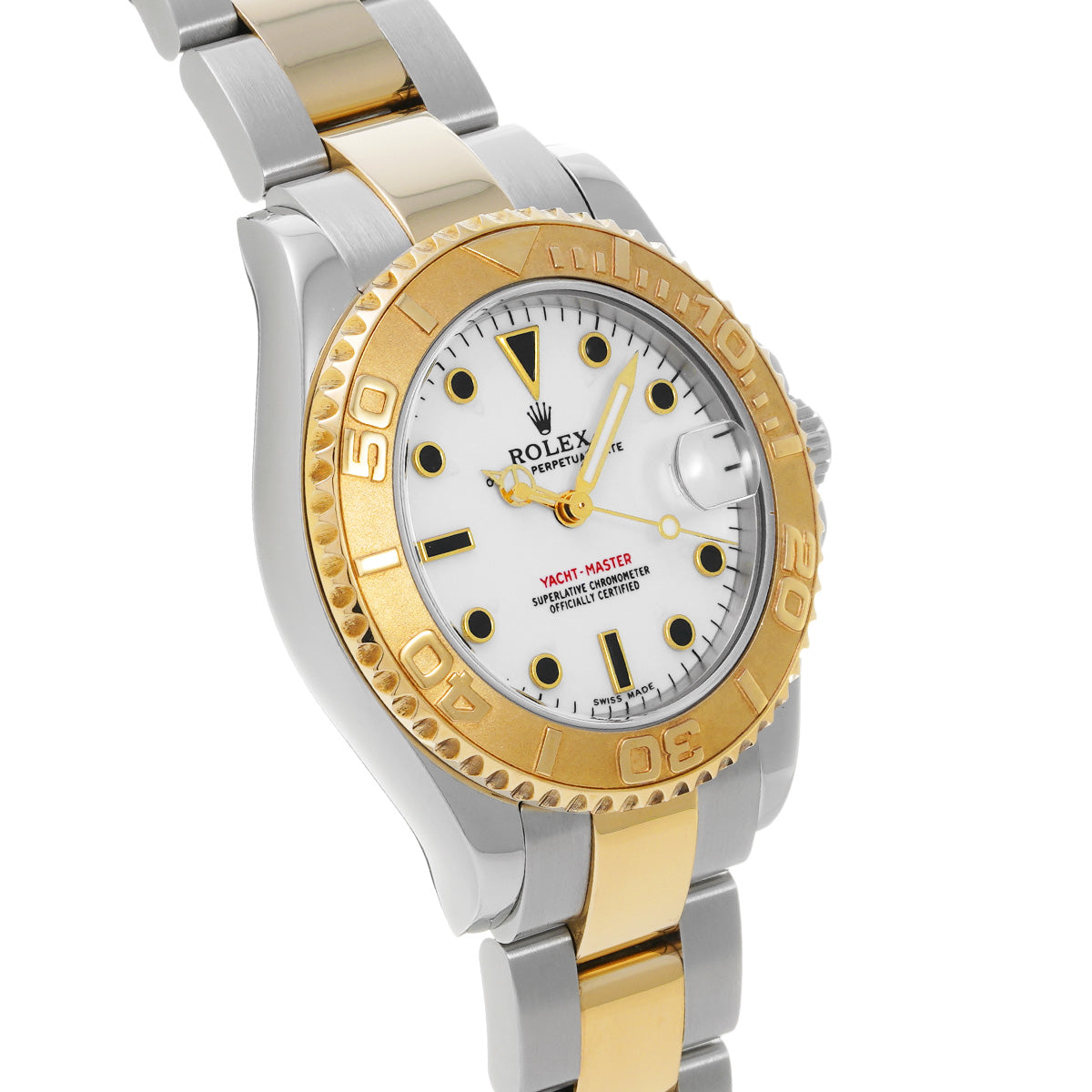 Yacht-Master 168623 A (manufactured circa 1999) White ROLEX Ladies [Pre-Owned].