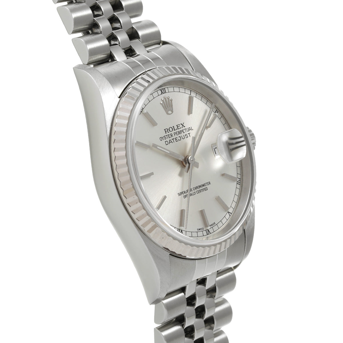 DATE JUST 16234 F (made around 2004) Silver ROLEX Men's [Pre-owned].