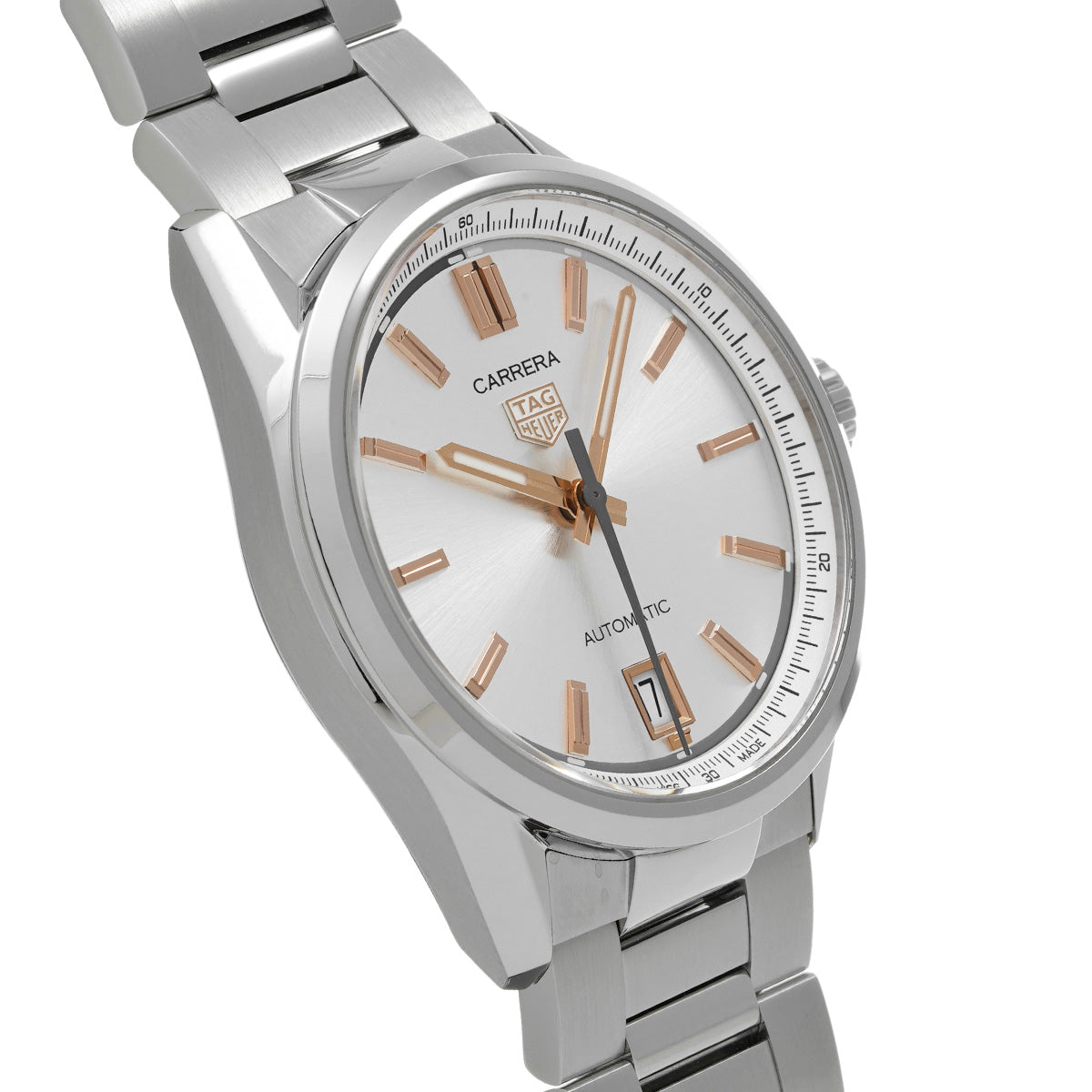 CARRERA Calibre 7 Date WBN2310.BA0001 Silver TAG HEUER Men's [Pre-Owned].