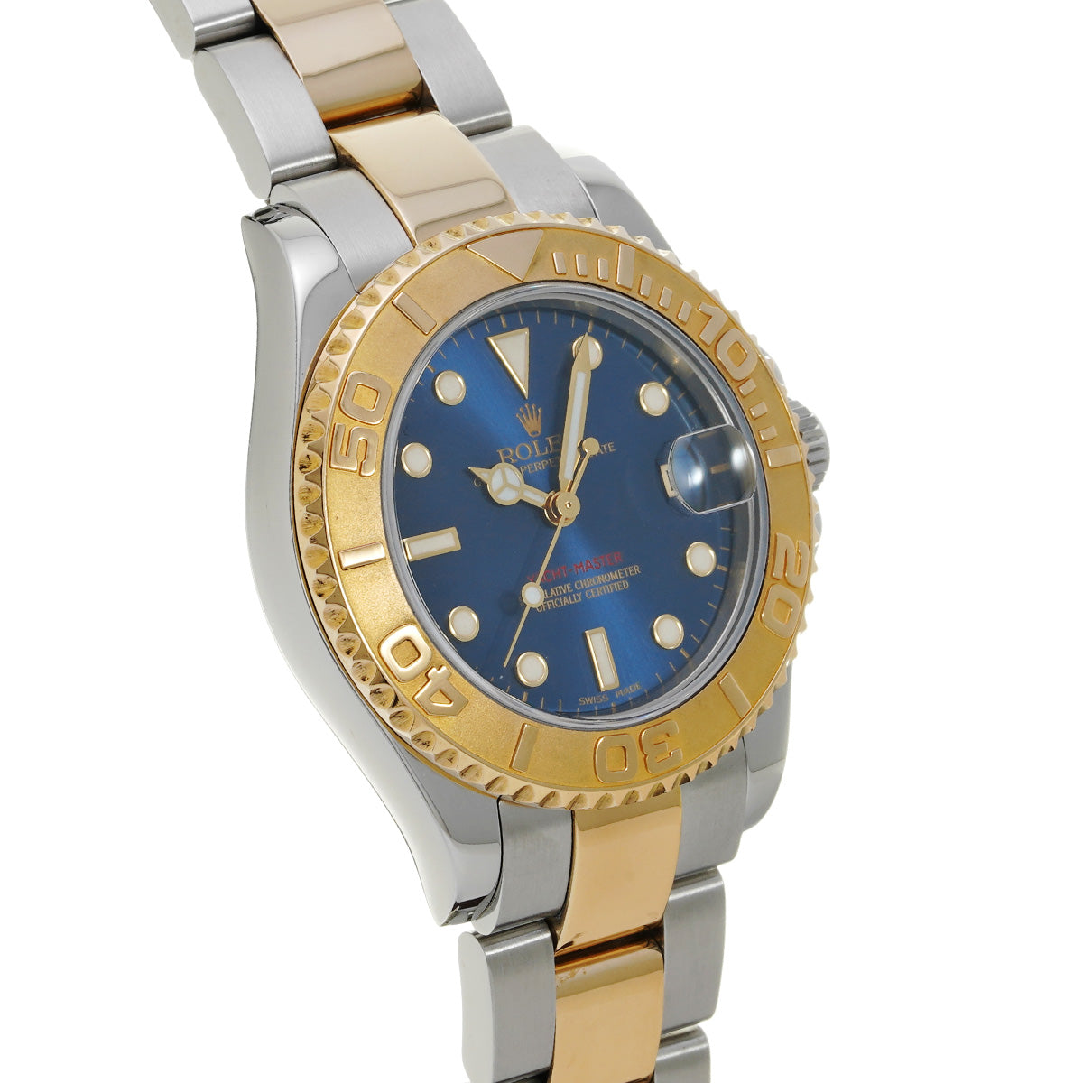 Yacht-Master 168623 Y (manufactured circa 2003) Blue ROLEX Unisex [Pre-Owned].