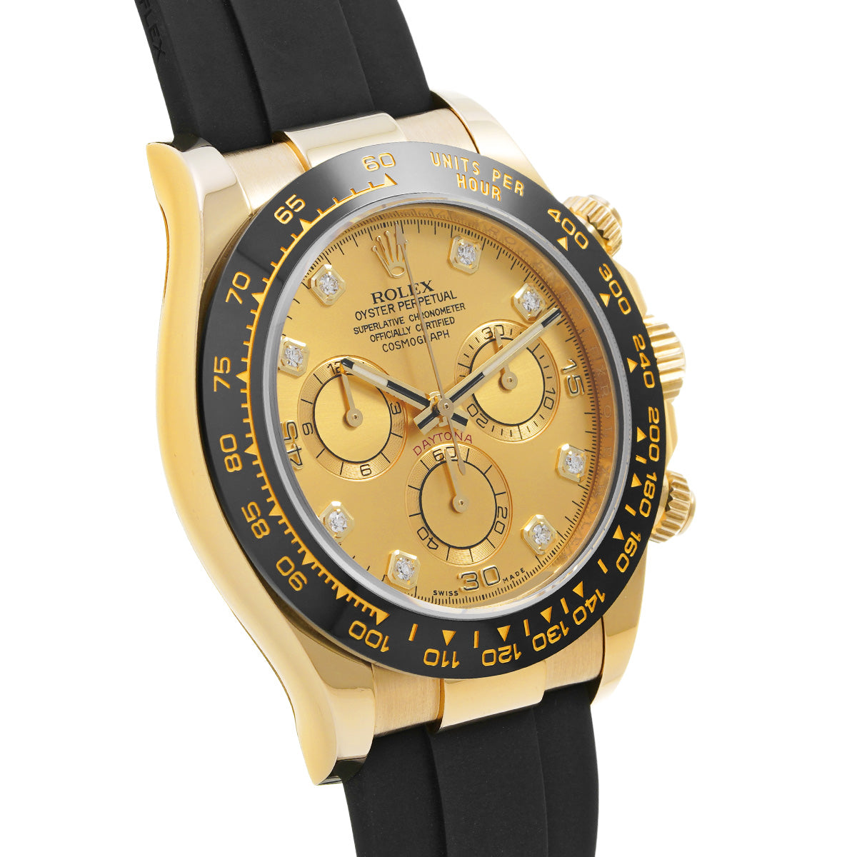 Cosmograph Daytona 116518LNG Random Serial Champagne/Diamond ROLEX Men's [Pre-Owned].